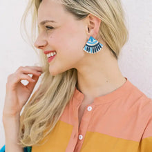 Load image into Gallery viewer, Sunshine Tienda - Sea Blue Tile Earrings