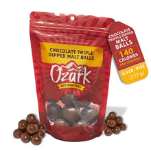 Load image into Gallery viewer, Ozark Nut Roasters - Chocolate Triple Dipped Malt Balls