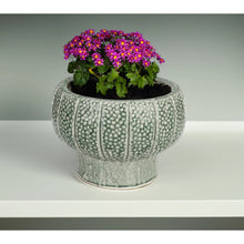 Load image into Gallery viewer, Embossed Terra-cotta Footed Vase/Planter