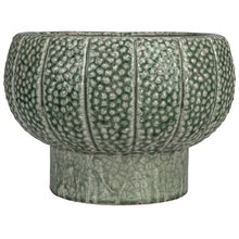 Load image into Gallery viewer, Embossed Terra-cotta Footed Vase/Planter