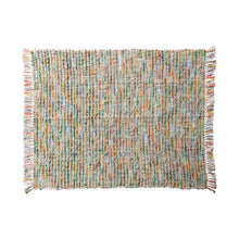 Load image into Gallery viewer, Throw Blanket - Woven Acrylic Blend Bouclé Throw w/ Fringe