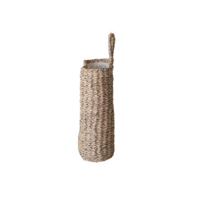 Load image into Gallery viewer, Seagrass Wall Basket with Loop & Cotton Lining