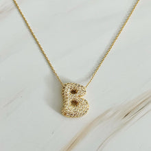 Load image into Gallery viewer, Crystal Bubble Initial Necklace