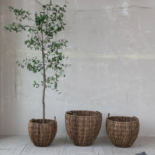 Load image into Gallery viewer, Woven Banana Leaf Baskets with Handles - 3 Sizes