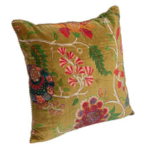 Load image into Gallery viewer, Floral Cotton Blend Velvet Printed Pillow
