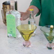 Load image into Gallery viewer, 12 oz. Two-Tone Martini Glass with Ball Stem, 2 Colors