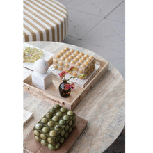 Load image into Gallery viewer, Handmade Marbled Resin Bobbin Box, Green