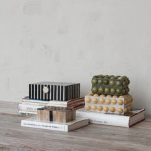 Load image into Gallery viewer, Handmade Marbled Resin Bobbin Box, Green