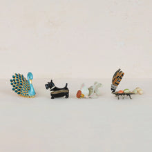 Load image into Gallery viewer, Enameled Metal Swan Shaped Trinket Box