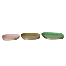 Load image into Gallery viewer, Enameled Metal Organic Shaped Trays