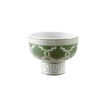 Load image into Gallery viewer, Stoneware Footed Bowl with Geometric Pattern