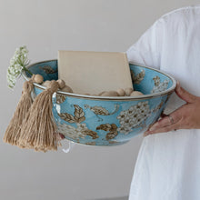 Load image into Gallery viewer, Hand-Painted Stoneware Bowl