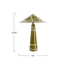 Load image into Gallery viewer, Hand-Painted Stoneware Table Lamp