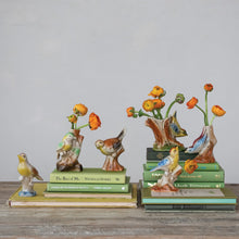 Load image into Gallery viewer, Hand-Painted Vintage Reproduction Bird Vases