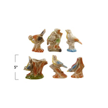 Load image into Gallery viewer, Hand-Painted Vintage Reproduction Bird Vases