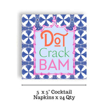 Load image into Gallery viewer, Beverage Napkins - Mahjong Blue Tile