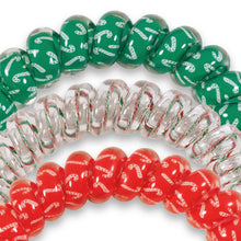 Load image into Gallery viewer, TELETIES Spiral Hair Coils/Ties - Hooked On Christmas