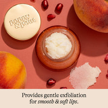 Load image into Gallery viewer, Poppy & Pout Lip Scrub, Pomegranate Peach