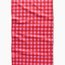 Load image into Gallery viewer, Geometry Tea Towel - Cherry Gingham