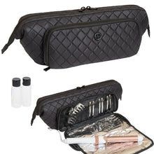 Load image into Gallery viewer, Diamond Quilted Puffer Nylon Hair Tool Travel Bag