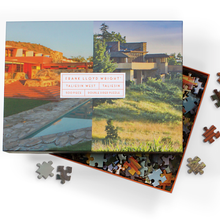 Load image into Gallery viewer, Puzzle: Frank Lloyd Wright Taliesin and Taliesin West Double-Sided 500 Piece Jigsaw Puzzle