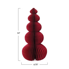 Load image into Gallery viewer, Paper Folding Honeycomb Tree - Cranberry