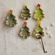Load image into Gallery viewer, Hand-Painted Christmas Tree Dishes