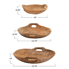Load image into Gallery viewer, Teak Wood Bowls with Handles - 3 Size Options
