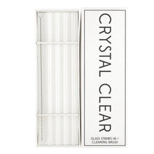 Load image into Gallery viewer, Glass Cocktail Straw Set
