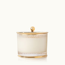 Load image into Gallery viewer, Thymes Frasier Fir Gilded Frosted Wood Grain Candle