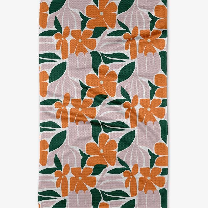 Geometry Tea Towel - Modern Floral