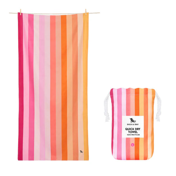 Dock & Bay Quick Dry Beach Towel - Miami Sorbet