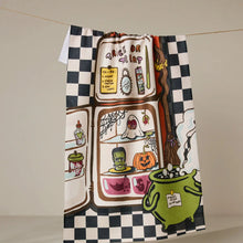 Load image into Gallery viewer, Geometry Tea Towel - Spooky Roommates
