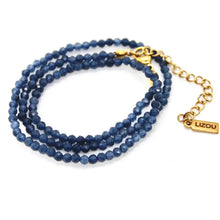 Load image into Gallery viewer, Short Sapphire Stone Necklace
