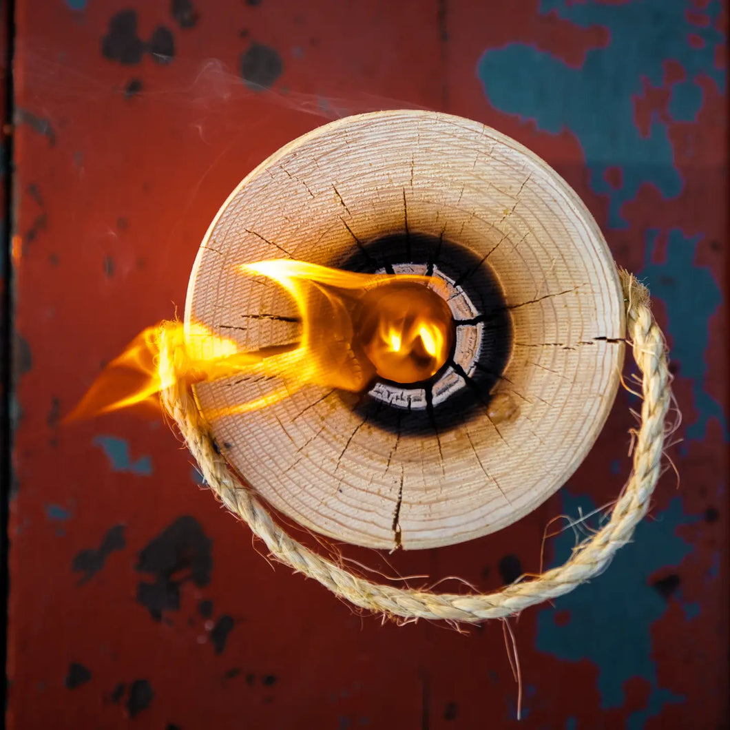 One Log Fire Swedish Torch