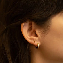 Load image into Gallery viewer, Geometric Hoop Stud Earrings
