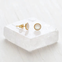 Load image into Gallery viewer, Mother of Pearl Stud Earrings
