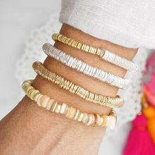 Load image into Gallery viewer, Heishi Disc Boho Beaded Stretchy Bracelet
