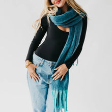Load image into Gallery viewer, Scarf - Helga Blanket Scarf | Teal
