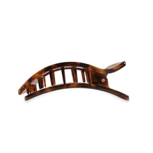 Load image into Gallery viewer, TELETIES Tortoise Flat Rectangle Hair Clip
