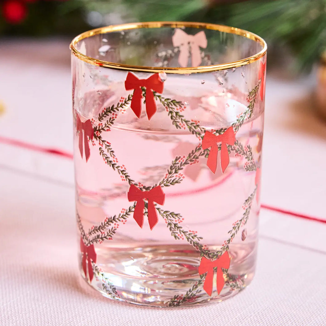 Holiday Trellis Drinking Glass