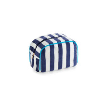 Load image into Gallery viewer, Navy Cabana Stripe Zip Pouch
