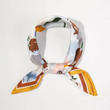 Load image into Gallery viewer, Scarf - Geometric Floral Pattern Square Bandana
