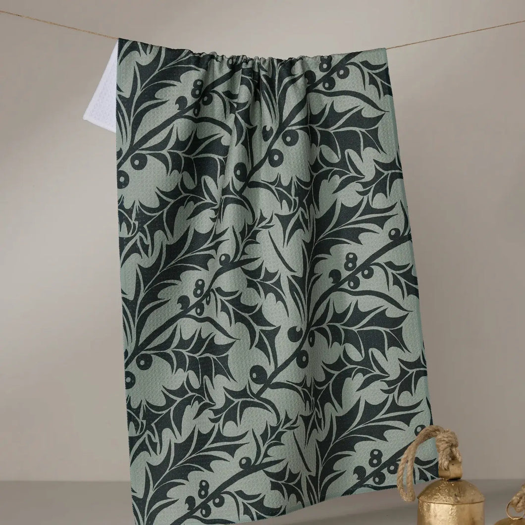 Geometry Tea Towel - Winter Foliage