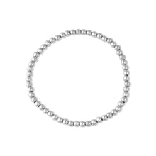 Load image into Gallery viewer, Stainless Steel Metal Bead Stretch Bracelet - Silver
