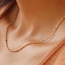 Load image into Gallery viewer, Tave 18K Gold Non-Tarnish Petite Beaded Necklace

