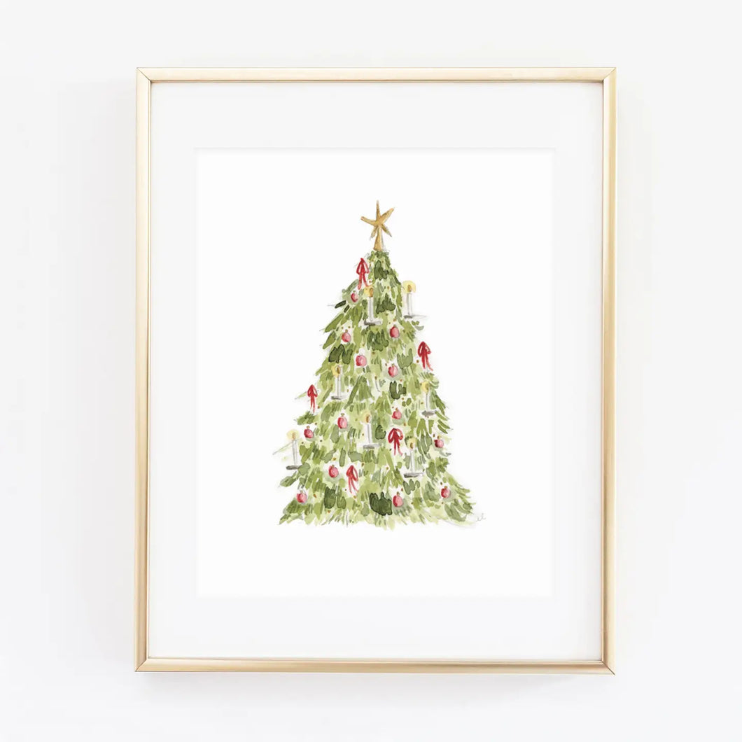 Emily Lex Studio - Christmas Tree Watercolor Print