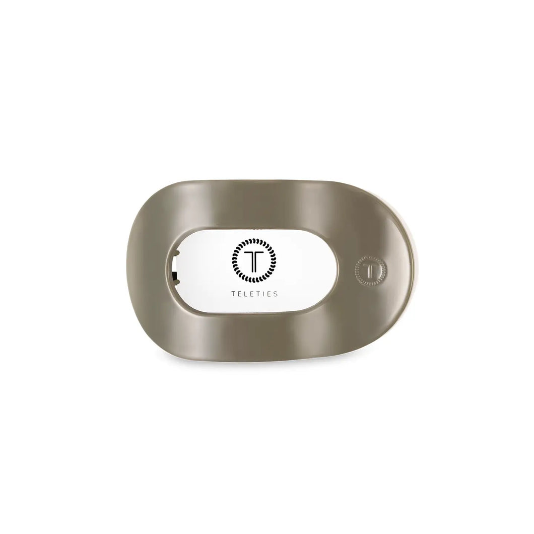 TELETIES Flat Round Hair Clip (Small) - Sage It Ain't So