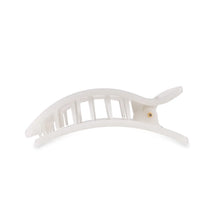 Load image into Gallery viewer, TELETIES Coconut White Flat Rectangle Hair Clip
