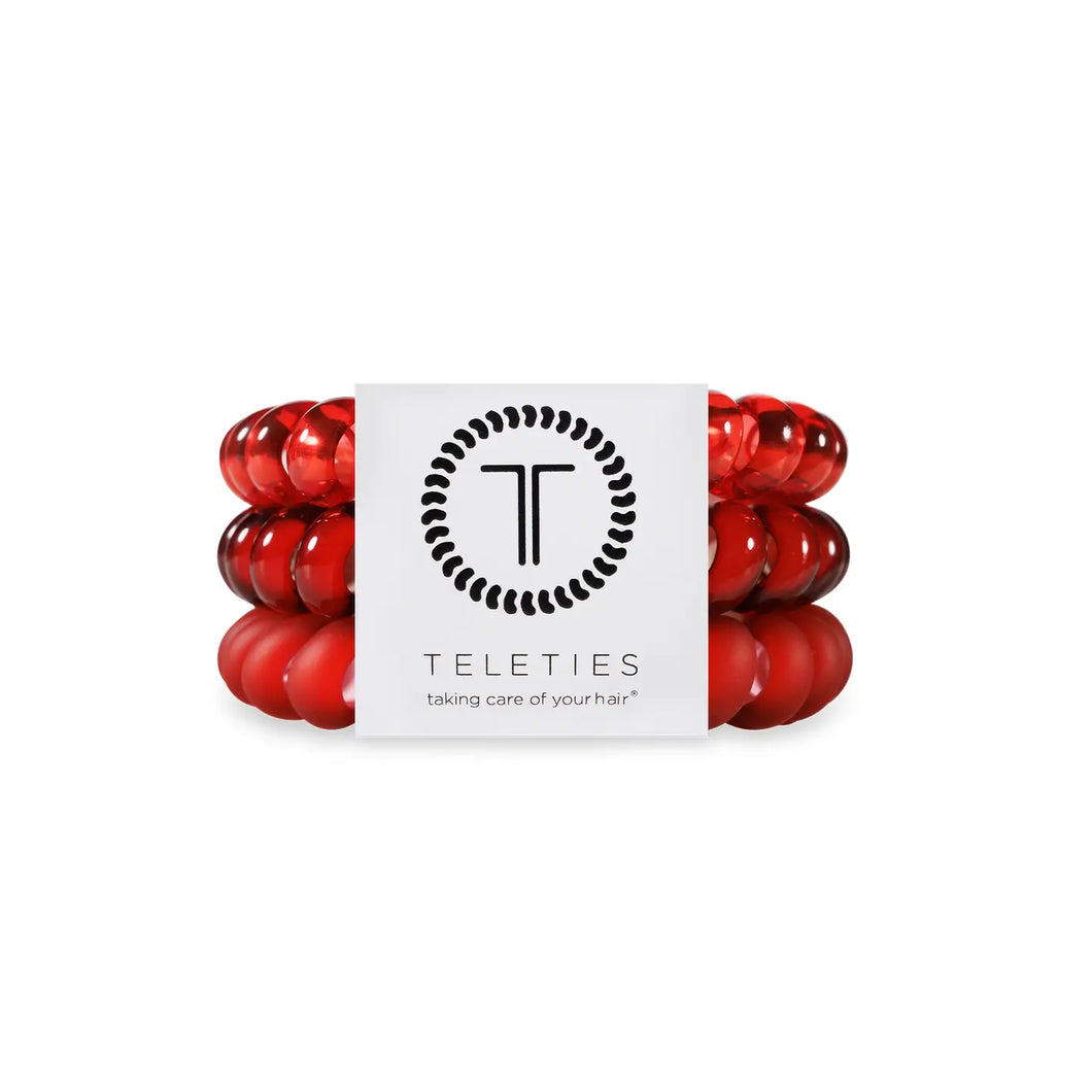 TELETIES Spiral Hair Coils/Ties - Red Carpet Ready